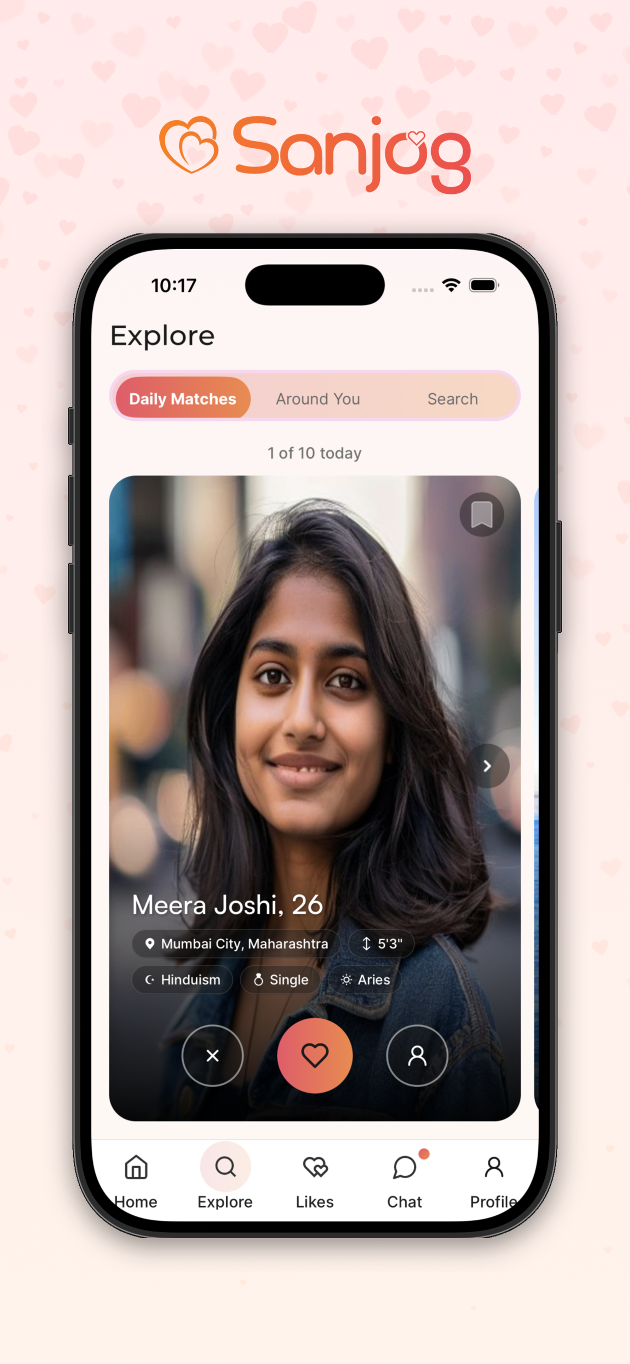 Sanjog explore and daily matches